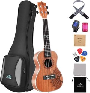 Why We Love the EASTROCK 23″ Sapele Ukulele Kit Together