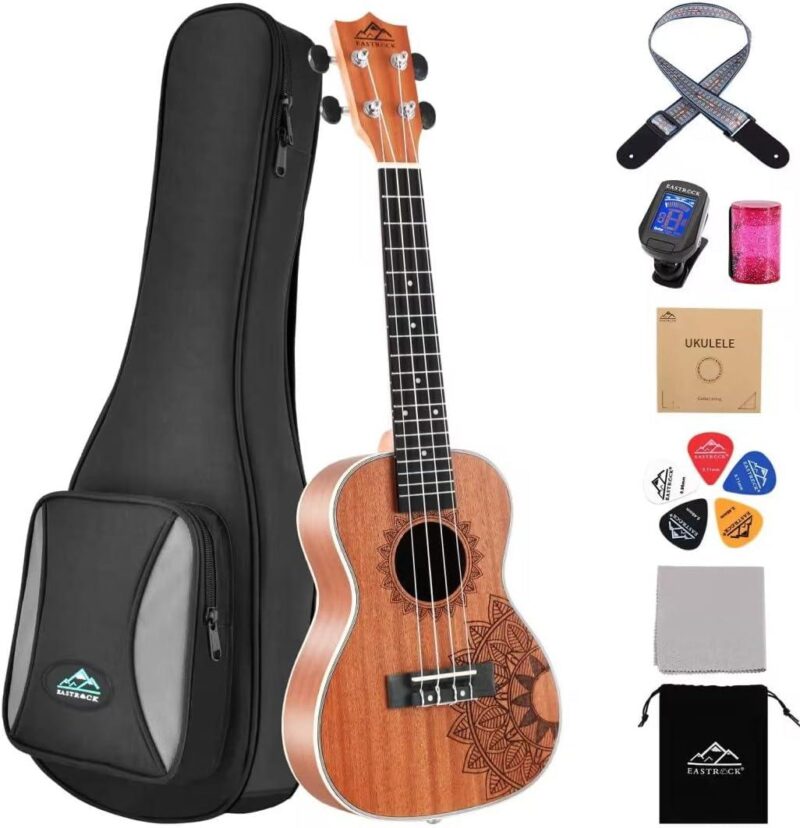 Why We Love the EASTROCK 23″ Sapele Ukulele Kit Together